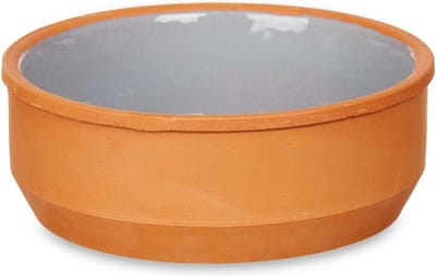 La Dehesa Tapas/creme brulee serveer schaaltjes - set van 6x - terracotta - grijs - 12 x 4 cm