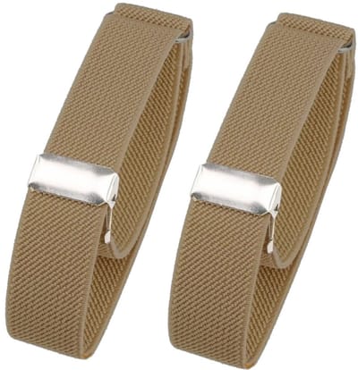 Fako Bijoux - Mouwophouders - Elastisch - Dames - Heren - Verstelbaar - Per Paar - 2 Stuks - Khaki