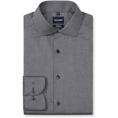 OLYMP Luxor Overhemd, Modern Fit, Royal Kent, Zwart