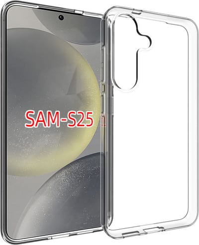 MobyDefend Hoesje - Geschikt voor Samsung Galaxy S25 - Transparante TPU Backcover - Volledig Doorzichtig