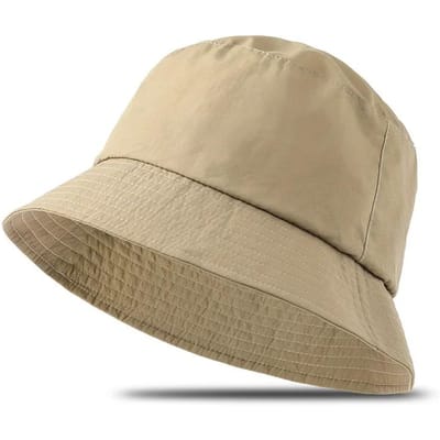 Heren Grote Maat XXL 65cm Bucket Hoeden Plus Maat XL 63cm Zonnehoeden Dames Grote Hoofd Waterdichte Vissersmuts Zomer Zon Bescherming Panama L 57-59cm kaki