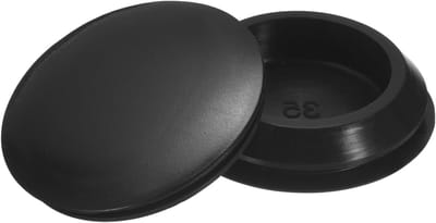 Siliconen Stopjes - Ronde Rubberen Proppen - Gaten Afdekken - Waterdichte Afsluiting - 35-38 mm - Zwart