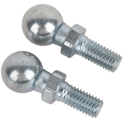 Dailygoods- Ball Stud Bout - Roestbestendig - Slijtvast - IJzeren Materiaal - 2 Stuks - Voor Gasveren