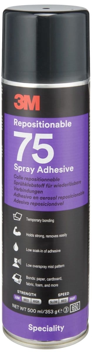3M 75 Herpositioneerbare Lijmspray 500ml
