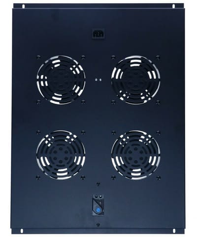 DSIT Fan-pakket met 4 ventilatoren en thermostaat geschikt voor 800mm diepe staande serverkasten - serverbehuizing - serverrack