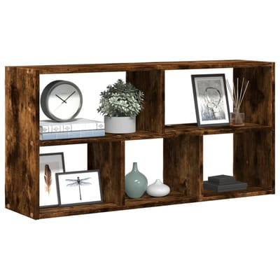 vidaXL - Wandschap - 100x25x50 - cm - bewerkt - hout - gerookt - eikenkleurig