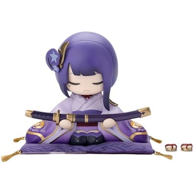 10CM Genshin Impact Beelzebul Xiao Klee Figurine Anime Poupée Mignonne Modèle Assis PVC Série de Jeux Collection Sculpture Ornement No box blue