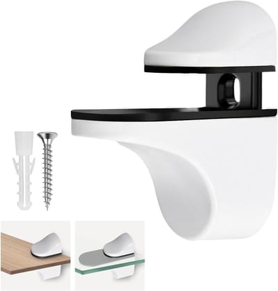Verstelbare Glazen Planksteunen van Zinklegering voor Muurmontage - Stevige Beugels voor Badkamer en Keuken, Ideaal voor Glazen Planken en Wanddecoratie