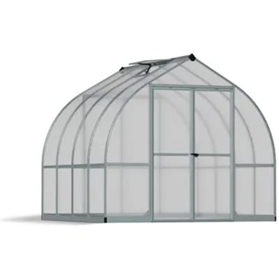 Canopia Tuinkas Bella 8x8 - Polycarbonaat - Zilver - 244x244x219cm