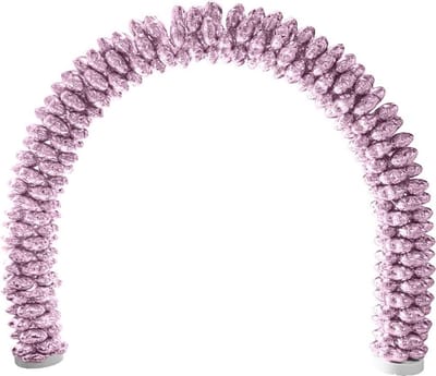 Ballonboog set met 70 stuks 17" folieballonnen, roze