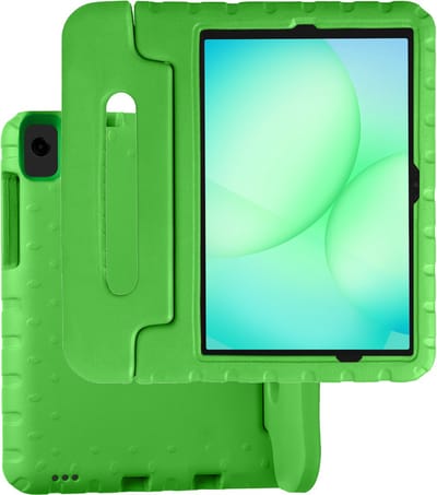 Hoesje Geschikt voor Samsung Galaxy Tab A11 Plus / A9 Plus - Kinderhoes Shockproof Bumper - Kidsproof Case - Tablet Hoes - Kinder Hoes Cover - Groen