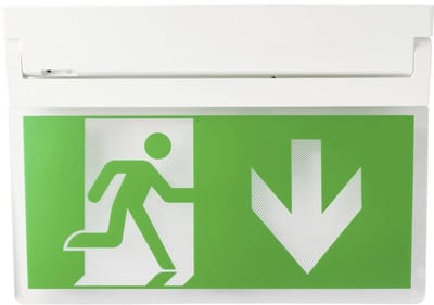 Sygonix SY-7110810 Vluchtwegverlichting Plafondmontage, Wandmontage Links, Rechts, Naar boven, Naar beneden