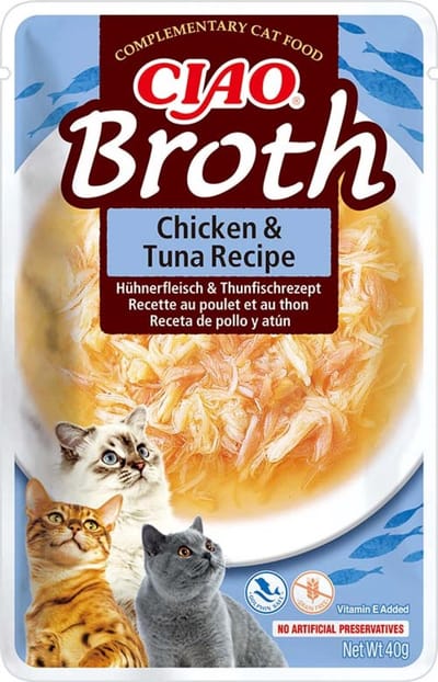 Inaba Churu Bouillon - Kip & tonijn - 40gr - 1ST