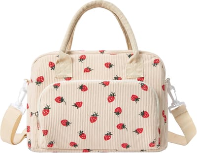 Thijox - Kleine koeltas 12L voor mannen en vrouwen, grote geïsoleerde lunchtas met verstelbare schouderbanden, opvouwbare mini-koeltas voor picknick,