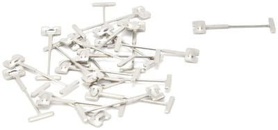 100 Stuks T-Pins voor Tegels - Vervangende Stalen Naalden voor Tegelniveau, Vloeren en Muren - Bouwgereedschap met Hoge Druksterkte