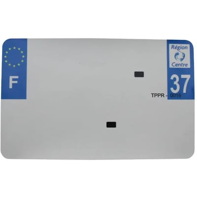 Blanco PVC nummerplaatstrip Top Plaq 37