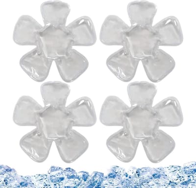 Koelkompres - Koelgel pack - Hoofd koelen - Flexibele toepassing - 18 x 18 cm - Wit