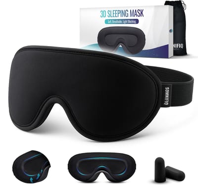 Somnifiq Slaapmasker - Luxe 3D Oogmasker Slaap - Zijden Slaapmasker - Traagschuim - 100% Verduisterend - Voor Mannen en Vrouwen