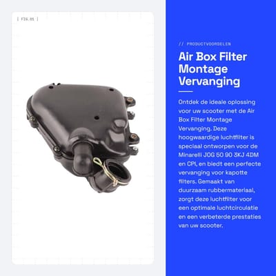 Dailygoods- Luchtfilter Hoogwaardig Rubber - Vervanging voor Minarelli JOG50/JOG90 - Geschikt voor CPI/Keeway/RY8 - Eenvoudig te Installeren - Duurzaam en Betrouwbaar - Scooterfilter