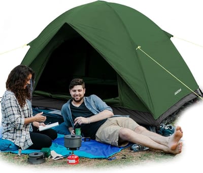 Ultralichte Camping Tent voor 2-4 Personen - Waterdicht en Snelle Opbouw - Perfect voor Outdoor, Wandelen, en Festivals