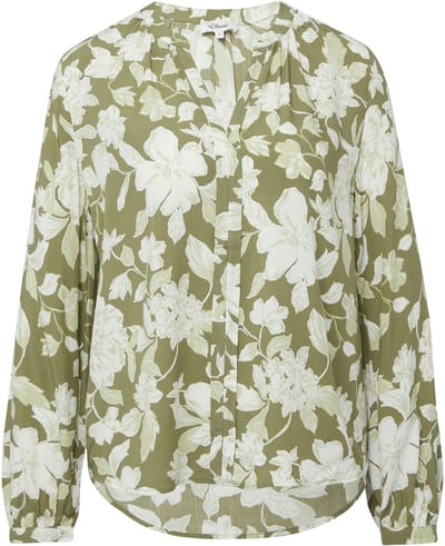 s.Oliver - female - Soepel vallende viscose blouse met all-over print