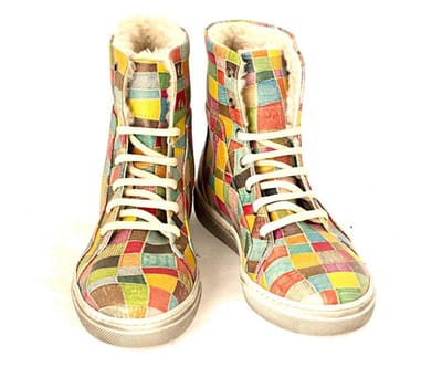 GOBY - Patroon - Enkellaarsjes - Damesboots - Laarzen - Hoge kwaliteit - Handmade - Maat 42