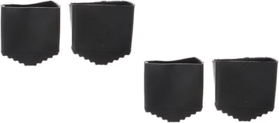 Ladder Voetjes - Antislip Doppen - Stabiliteit Verhoging - Duurzaam Rubber - 20x40mm Binnenmaat - Zwart