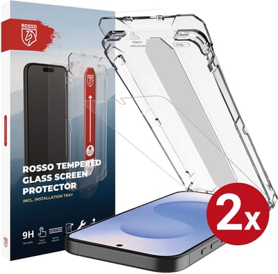 2-Pack Rosso Screenprotector Geschikt voor Samsung Galaxy S26 | 9H Tempered Glass | Beschermglas | Case Friendly | Met Installatietray | Geen luchtbellen & stof | Eenvoudige montage