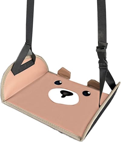 Voetenhangmat Vliegtuig - Reis voetensteun - Comfortabel Reizen - Ergonomisch Ontwerp - 46 x 24.5 cm - Zwart