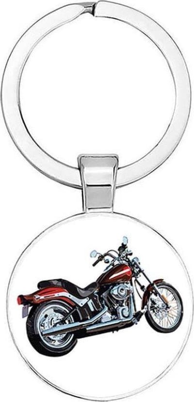 Akyol - Motor Sleutelhanger - Motor - Motorrijder - Leuke kado voor iemand die van motor rijden houd - 2,5 x 2,5 CM