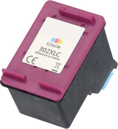 Huismerk geschikt voor HP 302XL Inktcartridge Kleur - Geschikt voor OfficeJet 3830 - 4650 - Envy 4520 - 4525 - DeskJet 2130 - 3630 - 3638 - F6U67AE