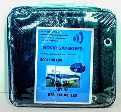 250 x 350 cm gaasnet fijnmazig - aanhangerkleed - aanhangwagen kleed - dekkleed inclusief elastiek