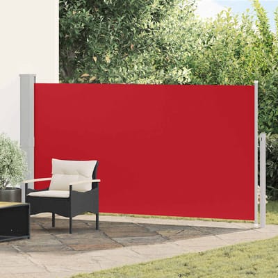 vidaXL - Wind-/zonnescherm - uittrekbaar - 160x300 - cm - rood