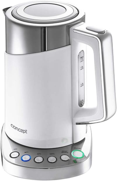 Elektrische Waterkoker - Kookpan Ketel - Thee Zetten - Instelbare Temperatuur - 17 Liter - Wit