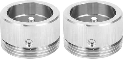 2-delige Warmteklepadapterset, 304 Roestvrijstalen Thermostaat RA-adapter met Verticale Strepen, voor Verwarmingskleppen en Thermostaatkoppen M30 X 1,5
