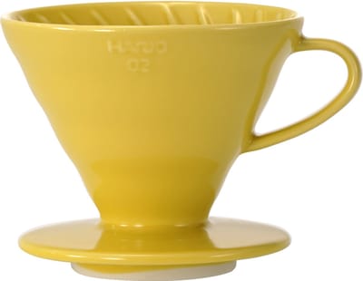 HARIO V60 Dripper - 02 Size - Keramiek - Geel