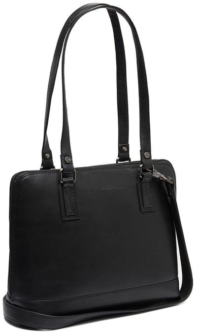 The Chesterfield Brand business tas met laptopvak Viamonte Shoulderbag Black zwart