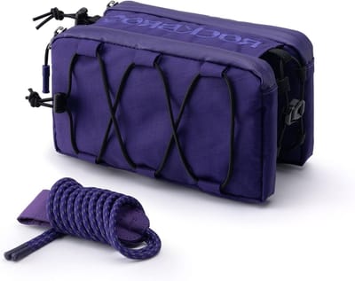 KZQ 1 Liter Buis Tas Voor Fiets Met Grote Capaciteit - Snelsluiting Bovenbuistas Met Schouderriem - Geschikt Voor Mountainbike Racefiets Mtb En Bmx - Paars