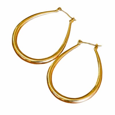 Oorbellen - Oorringen Valerie Goud - druppelvorm - oorstekers - rvs gold plated - nikkelvrij - dames