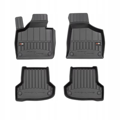FROGUM TPE Autovloermatten & Kofferbakmat Set – Audi A3 8P Quattro 2003-2013 – Zwart – Geurloos (Quattro versie)