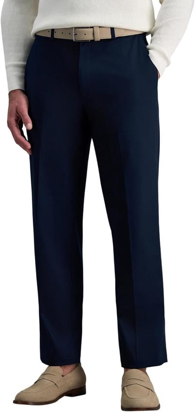 Klassieke Heren Pantalon Khaki met Rekbare Taille - Strijkvrij & Comfortabele Pasvorm