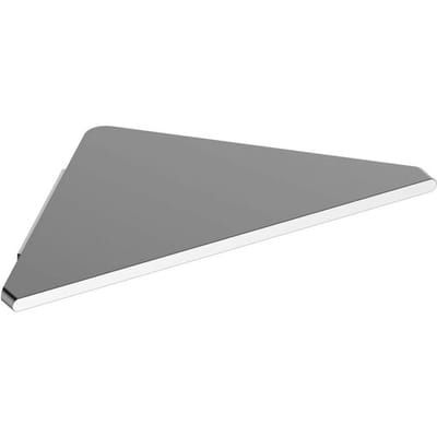 KEUCO Hoekplank, doucheplank van aluminium, zilver, 24,5x24,5x1,7cm, wandmontage in de douche, Douchemand, Edition 400