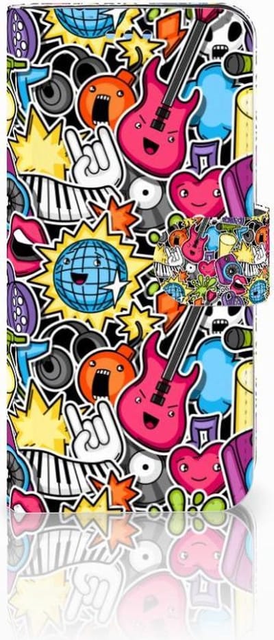 Samsung Galaxy S9 Wallet Case met Pasjes Punk Rock