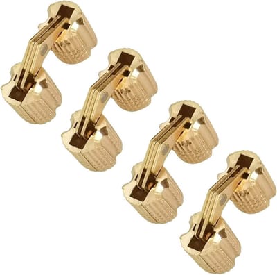 Set van 4 stuks 8mm koperen scharnieren voor 180° verborgen deuren en kastinrichting