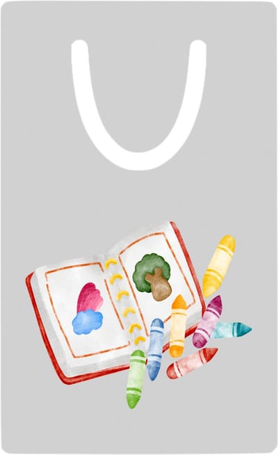 Hacebo® - Tekenen metalen boekenlegger - Kunst - Tekenaars - Knutselen - krijtjes - kleuren Bladwijzer boekenleggers - 7.6 cm x 5cm