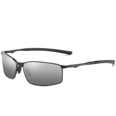 Anti-reflecterende Vierkante Myopie Zonnebril Mannen Mode Metaal Rijden Zonnebrillen Voor Mannen 0 -0.5 -0.75 Tot -6.0 Myopia -0.5