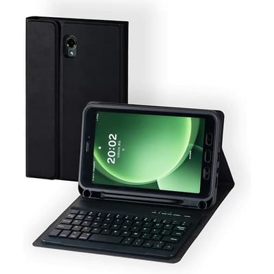 Étui Pour Samsung Galaxy Tab Active 3 8.0 T570 T575 T577 Housse Clavier Bluetooth Pour Tab Active 5 8.0 SM-X300 SM-X306B Italian Keyboard black