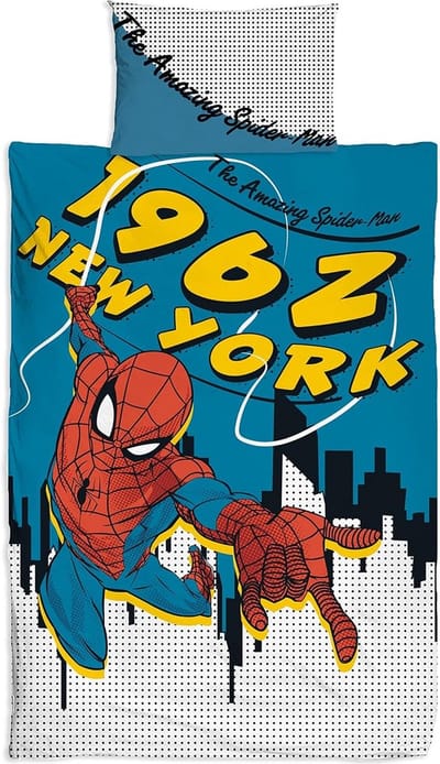 Spiderman dekbedovertrek - eenpersoons - Marvel The Amazing Spider-Man - 1-persoons dekbed - geschikt voor 140 x 200 cm.