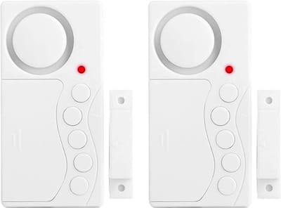Draadloos Vrieskastalarm met 108 dB - 3/15/30/60 Sec Vertraging, Deur- & Raamalarm, 2 stuks