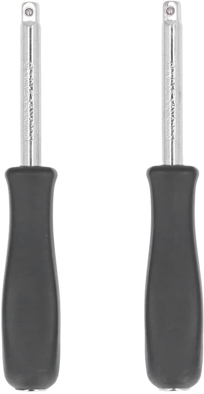 Dailygoods- Handvat Antislip - Draagbare Socket Driver - Vierkante Drive - Schroevendraaier - 150 mm Vrouwelijke End - 2 Stuks